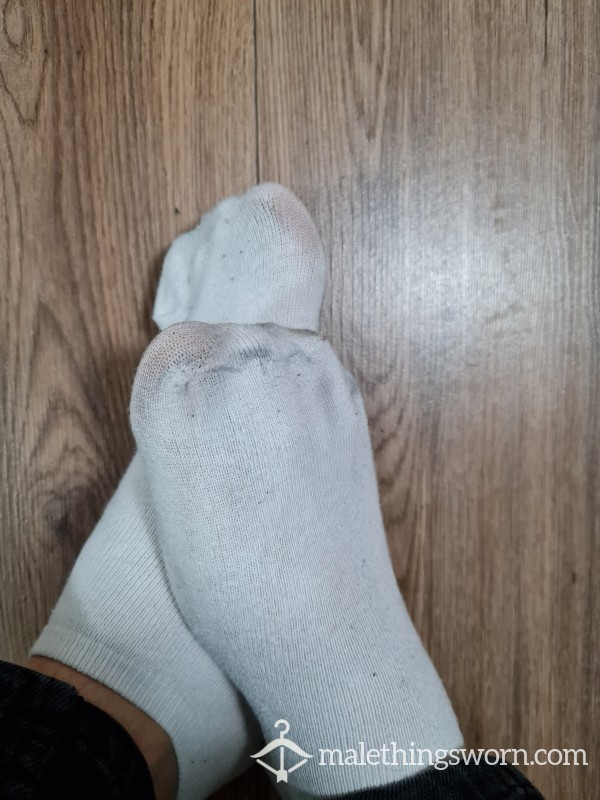 Gym, Work Smelly Sweaty White Socks Fully Customizable