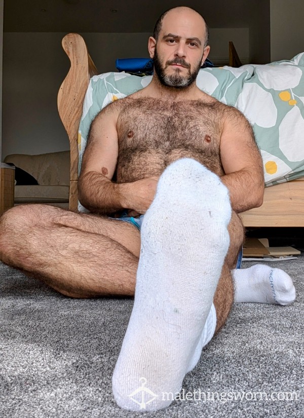 Gym Worn Michael Kors White Socks – Dirty, Smelly, & Authentic"