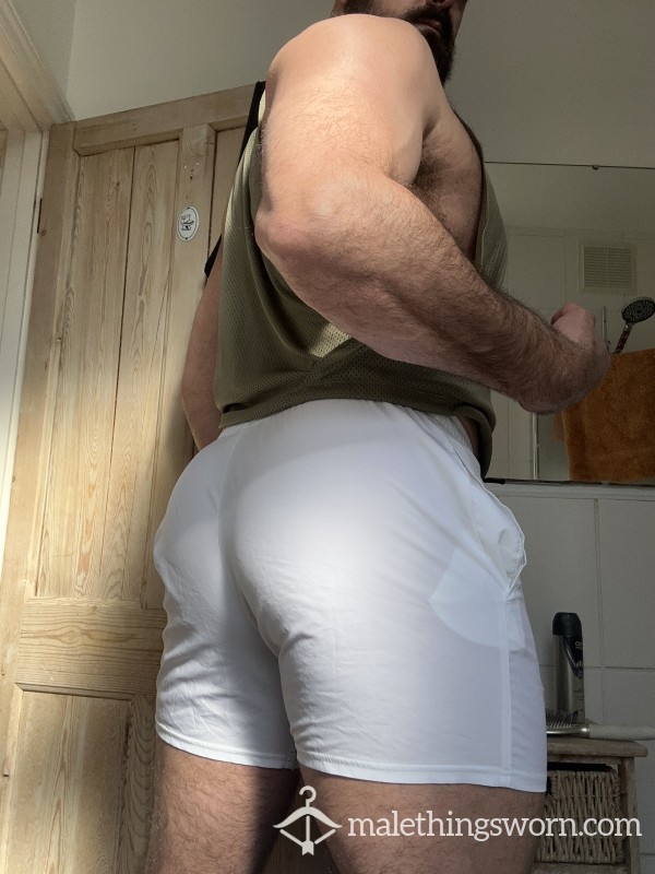 Gymshark White Shorts XL