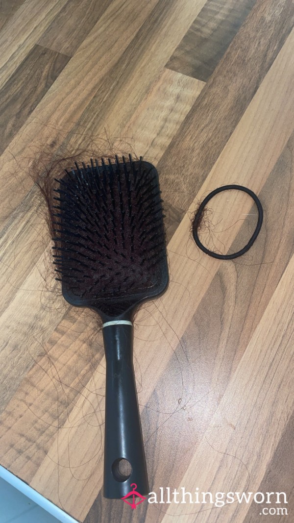 Hair In The Hair Brush And Bobble