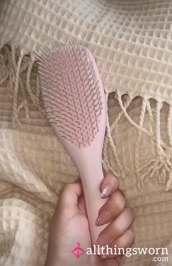 Hairbrush With My Blonde Hair