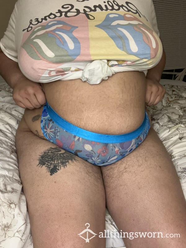 Hairy, BBW Latina Mesh Thong