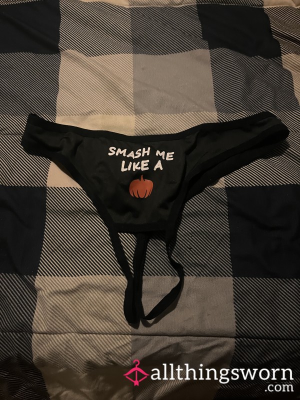 Halloween Crotchless Thong