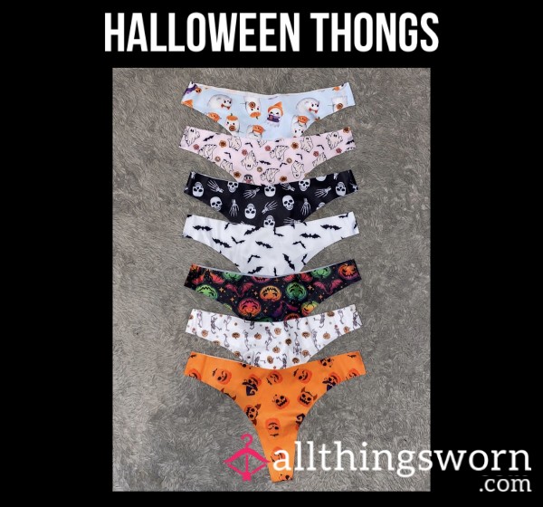 *reduced* Halloween Thongs🦇