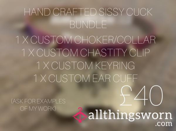 Handcrafted Sissy Cuck Physical Jewellery Custom Bundle