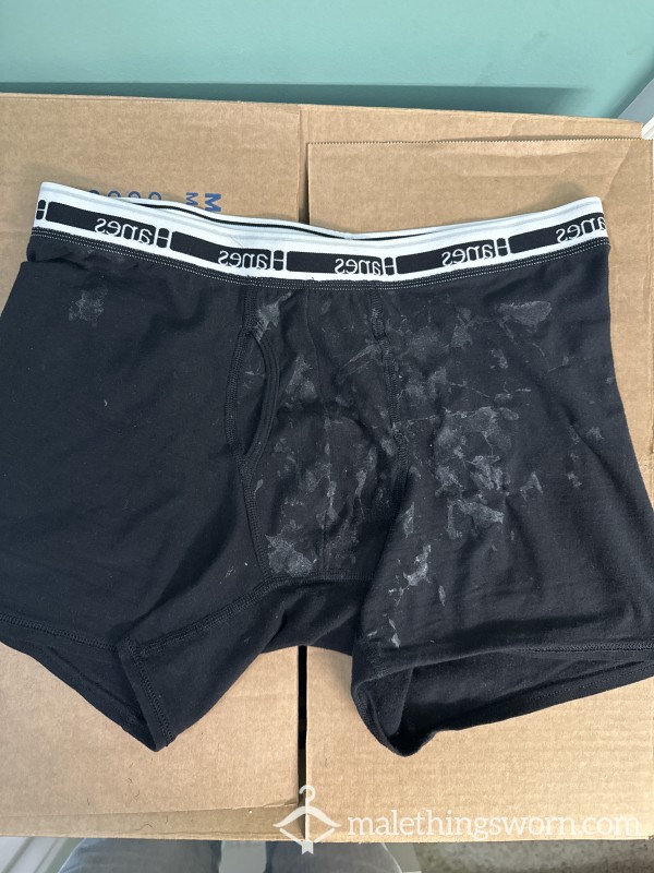 C*m-Stained Hanes Boxer Briefs