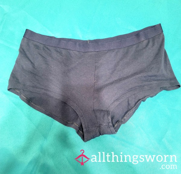 Hanes Cotton Navy Blue Boyshort Shortie Panties XL – Well Loved – Cotton Gusset – US Shipping Included