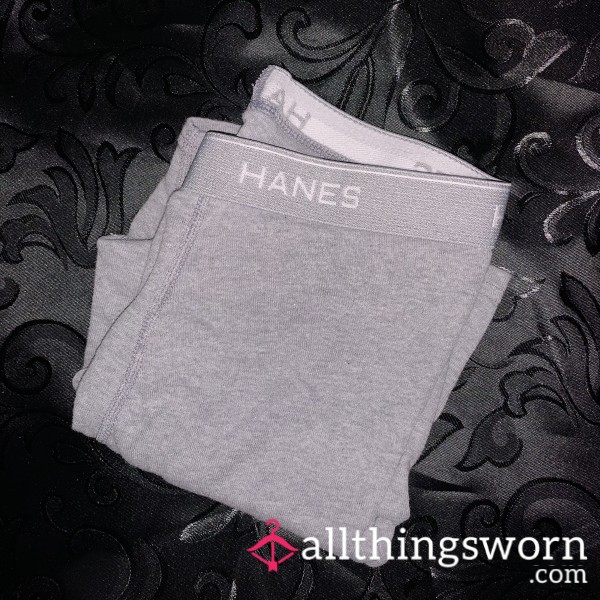 Hanes Gray Boxer Briefs