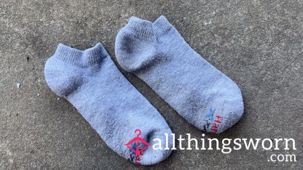 Hanes Light Gray Ankle Socks