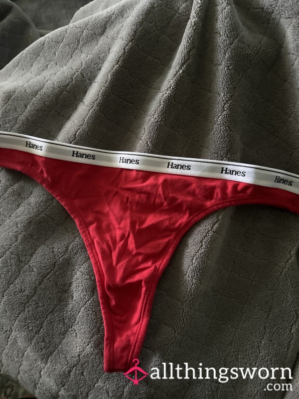 Hanes Red Thong