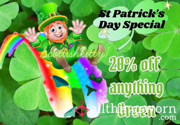 🍀💚🍀💚Happy St Patrick's Day 🍀💚🍀💚 20% Off Anything Green