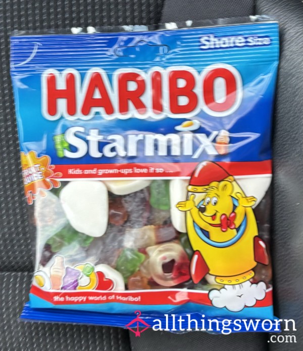 Haribo Packet Chewed And Sp*t