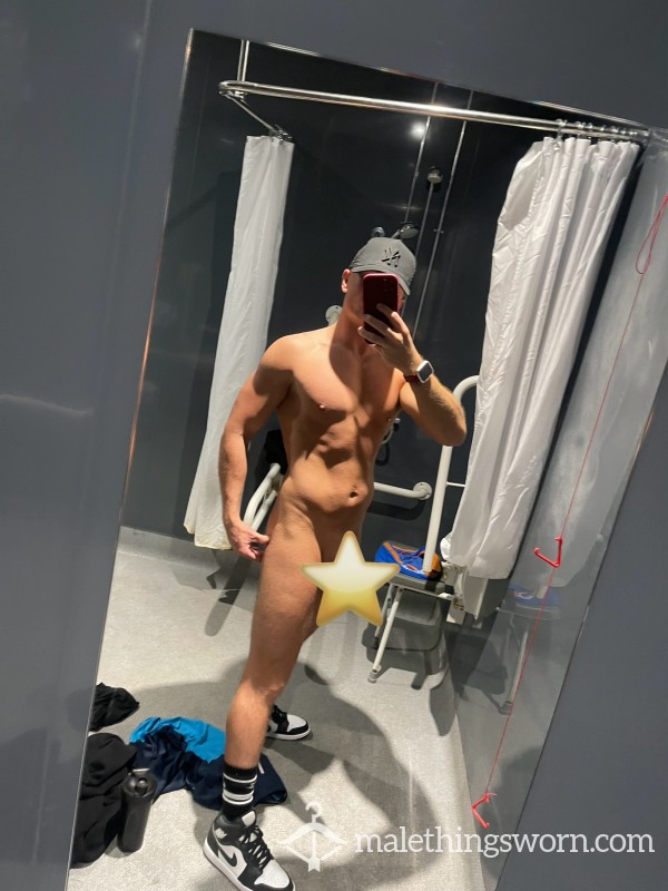 Having A Wank In The Gym Toilet On A Pair Of Briefs