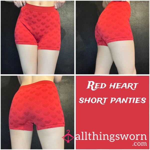 Heart Patterned Red Panties❤️