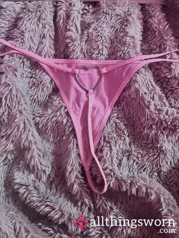 Heart Pink Thong