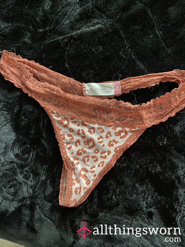 Heavenly Worn Lace Thong