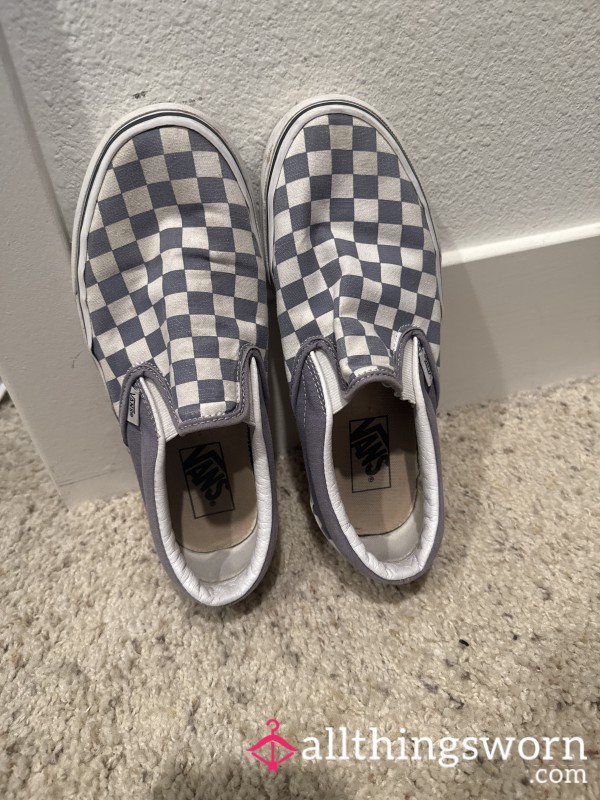 Heavily Used Vans. Slip Ons.