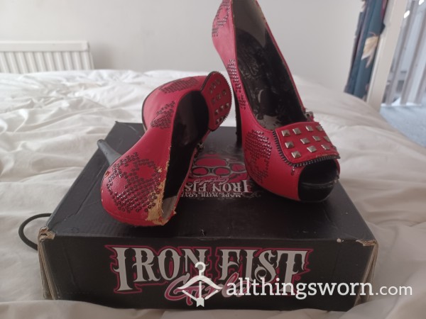 Heavily Worn Iron Fist Heels