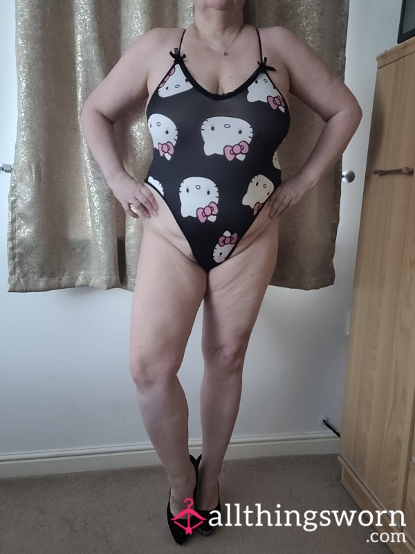 Hello Kitty Black Bodysuit