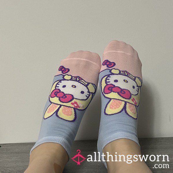 Hello Kitty Bunny Easter Ankle Socks Cute Design