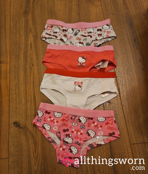 Hello Kitty Worn Old Panties