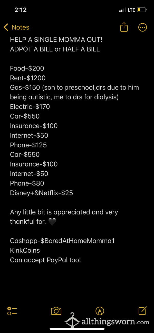 Help/Adopt A Bill