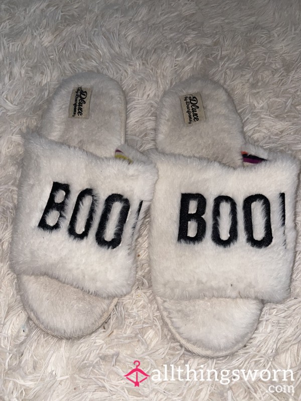 Hey Boo 👻 SLIPPERS