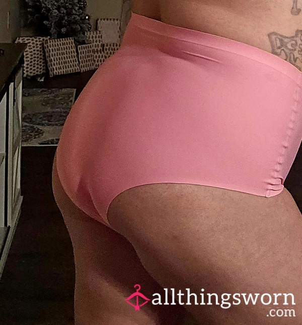 High Cut Pink Nylon Panties