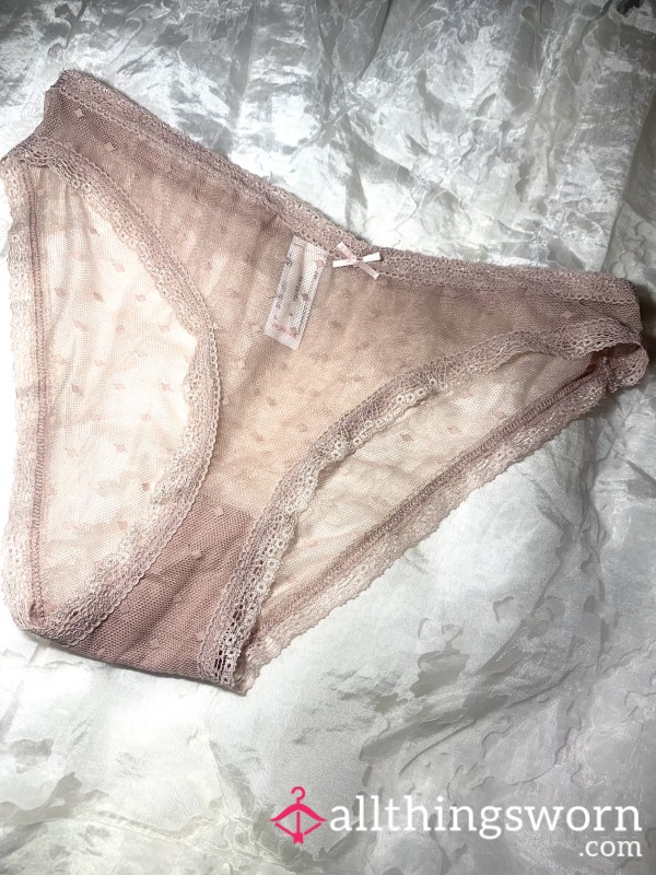 High Waist Rose Gold Lace Undies