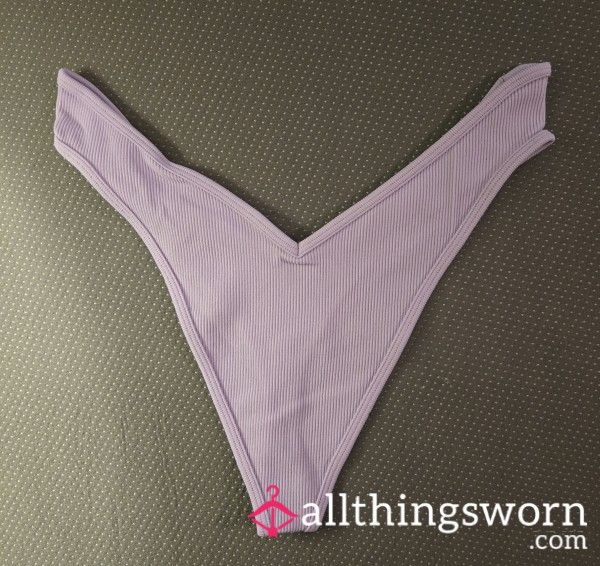 High Waist V Cut Thong Panties