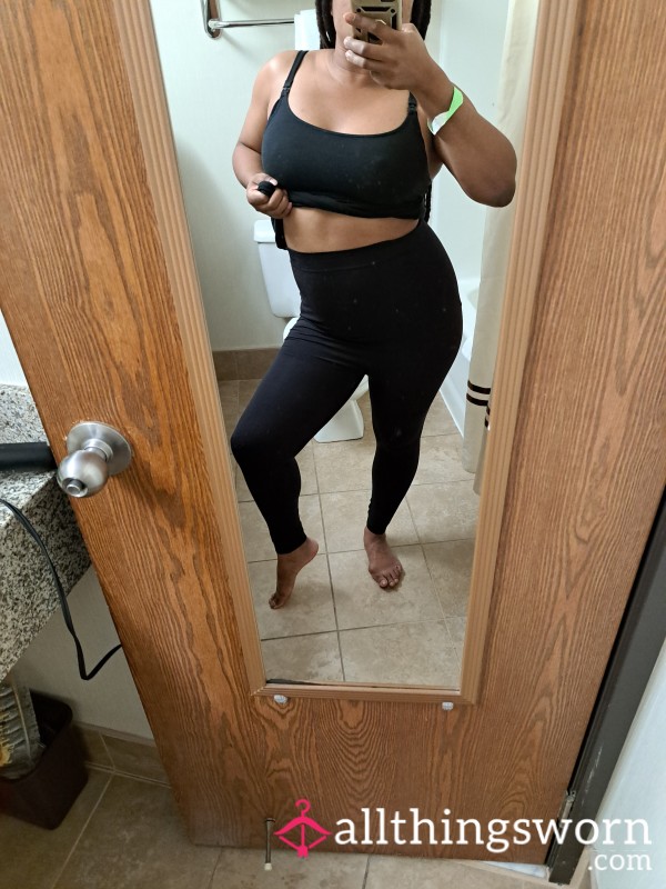 High Waisted Black Maternity Leggings