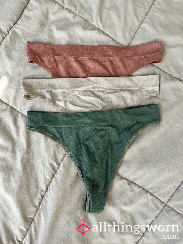 High-waisted Cotton Thong