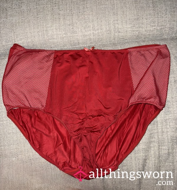 High Waisted Satin Plus Size Panties