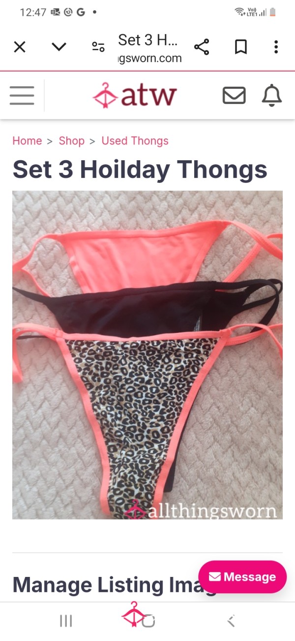 Holiday Thongs