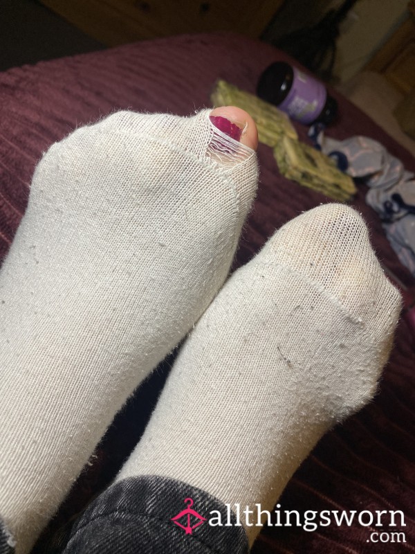 Holey “white” Ankle Socks