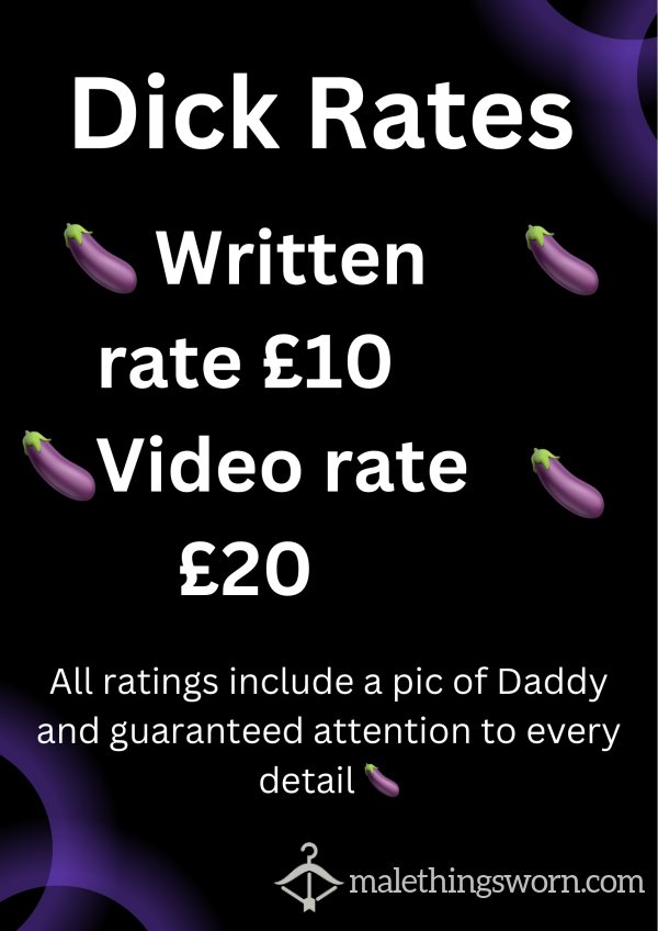 Honest And Detailed D*ck Rating