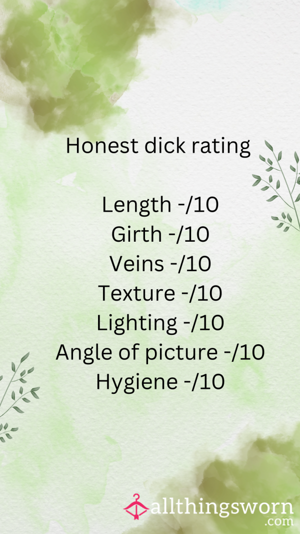 Honest D*ck Rating