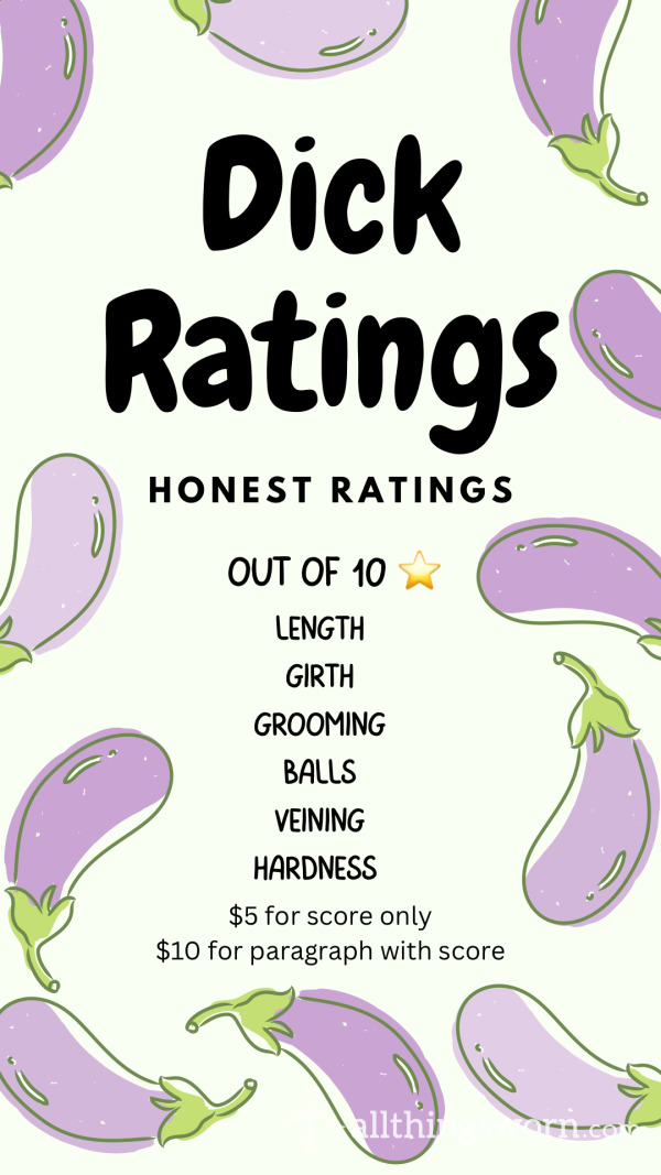 Honest D*ck Ratings