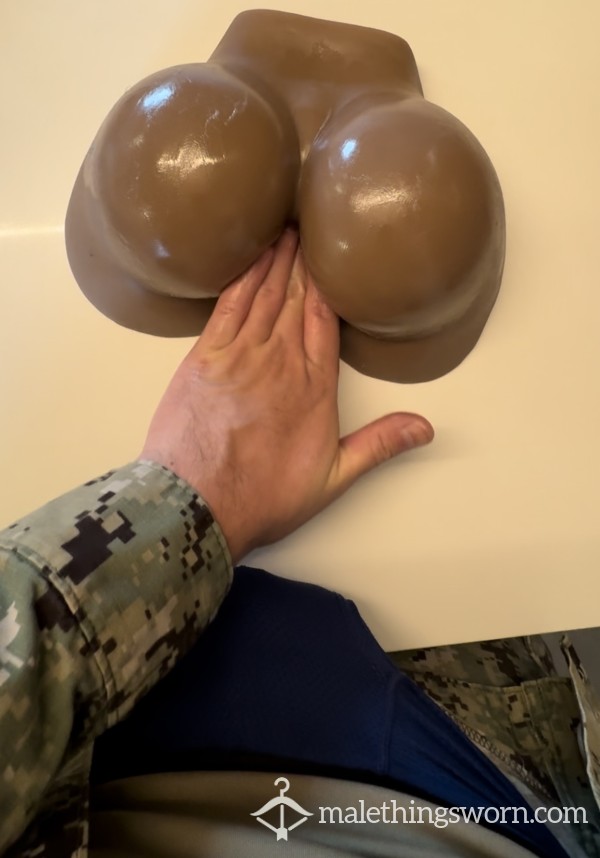 Horny Military Dude Finger F**ks Toy In Uniform