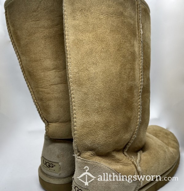 Hot And Sweaty Sheepskin Boots