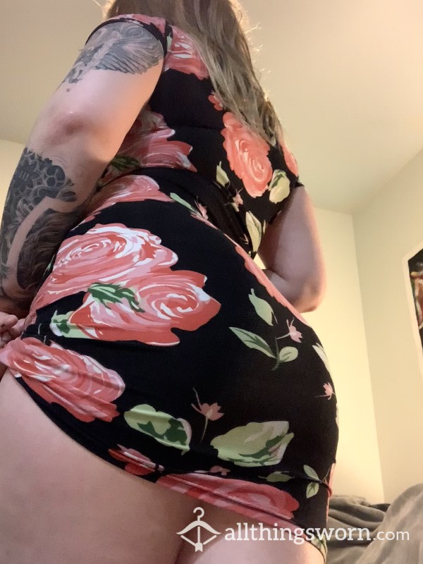 Hot, Flower, Summer, Yummy, Big Booty, Mini Dres, Canadian, Mini Dress