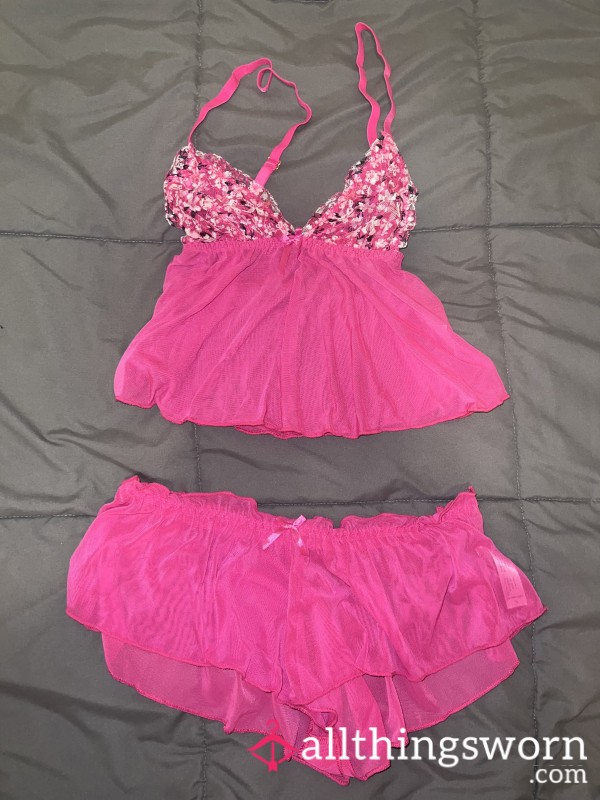 Hot Pink French Lingerie