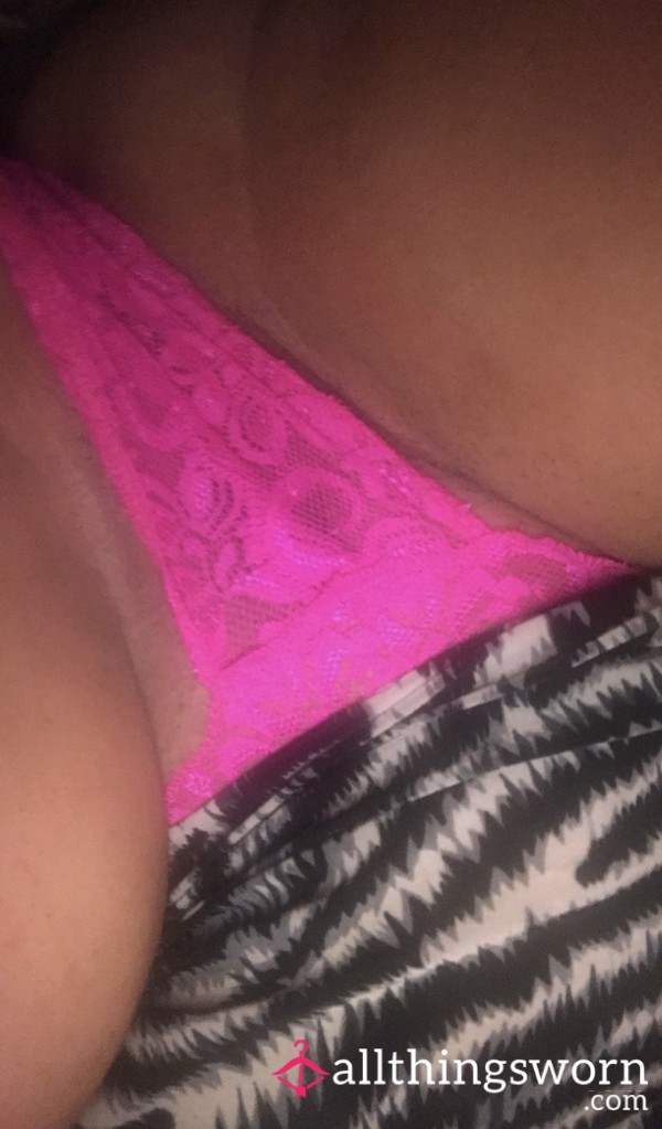 Hot Pink Lace Looks Better On Tanned Skin