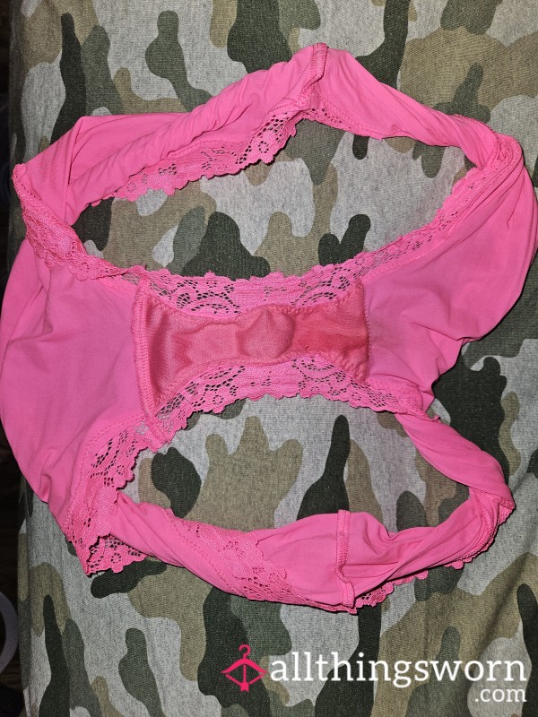 Hot Pink Panties With Lace