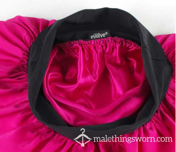 Hot Pink Satin Bonnet