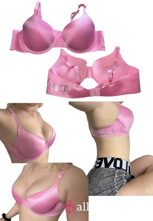 Hot Pink Shiny Bra 😍🩷