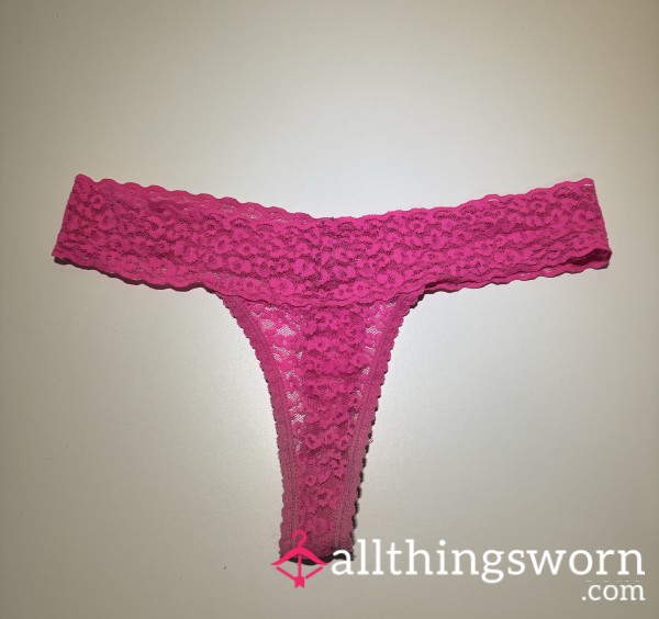 Hot Pink Thong Flor*l