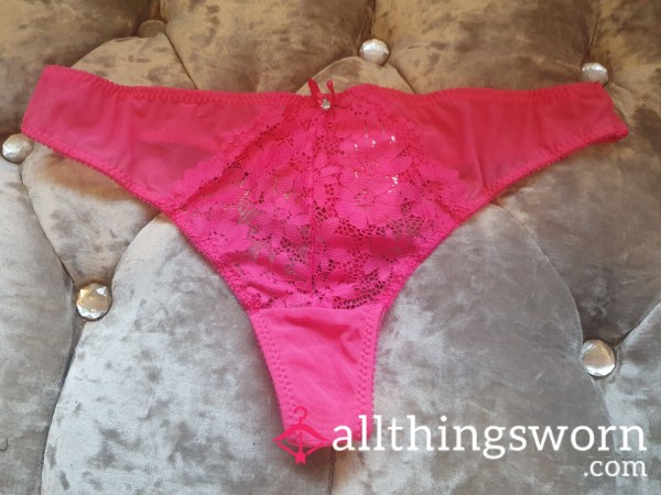 Hot Pink Thong Size 10-12🥰