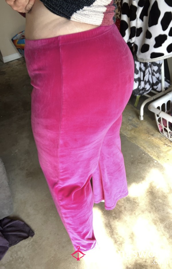 🩷Hot Pink Velvet XL Sweatpants🩷