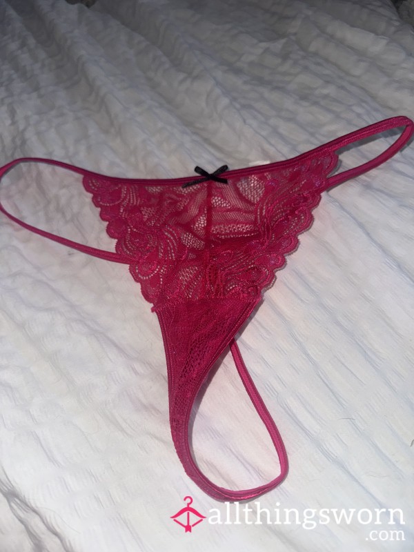 Hot Pink WELL WORN Gstring 💗💘🥵